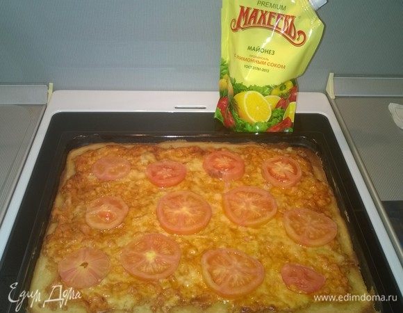 Пицца с вареной колбасой