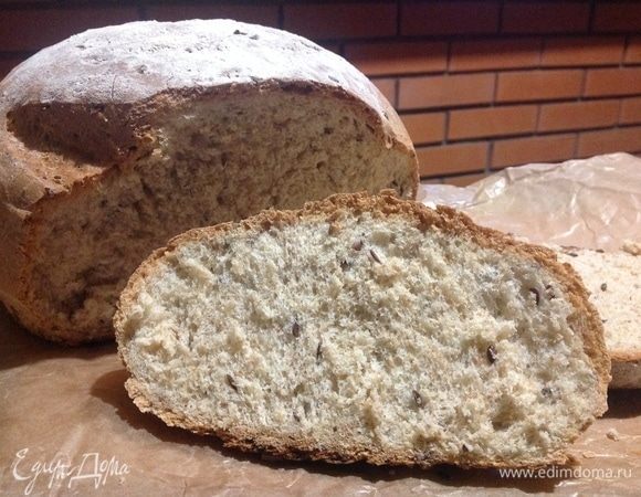 Хлеб с семенами льна и цельнозерновой мукой