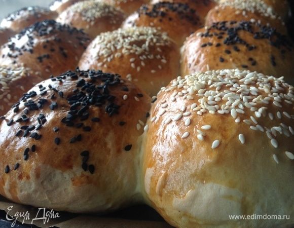 Булочки с кунжутом Булочки с кунжутом