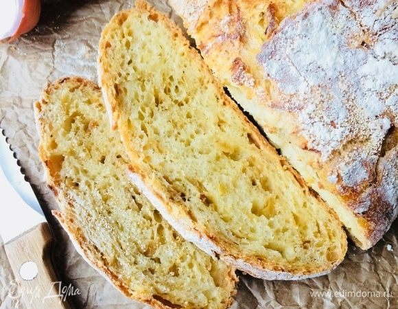 Луковый хлеб (без замеса)