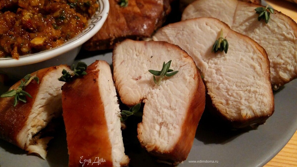 Куриные грудки терияки с ореховым соусом