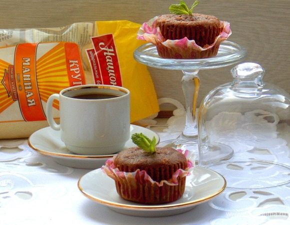 Маффин-манник «Шоколад в шоколаде»