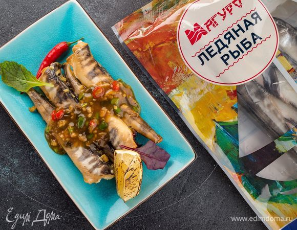 Ледяная рыба под медово-имбирным соусом 