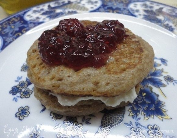 Гречневые оладьи с творожным сыром