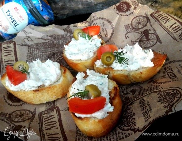 Мусс из тунца с творожным сыром Мусс из тунца с творожным сыром