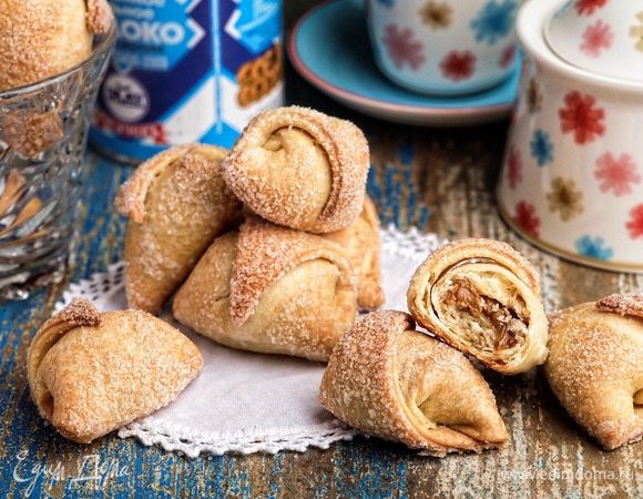 Рогалики с вареной сгущенкой Рогалики с вареной сгущенкой