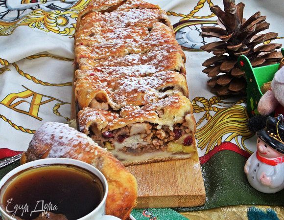 Штрудель с грушей и яблоками Штрудель с грушей и яблоками