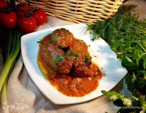 Итальянские рулетики под томатным суго Итальянские рулетики под томатным суго