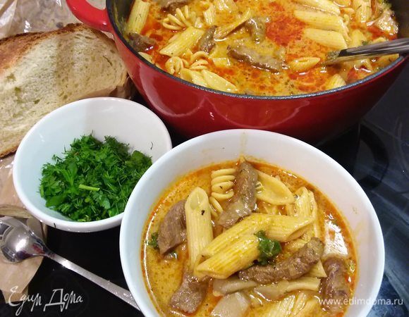 Суп-бефстроганов Суп-бефстроганов