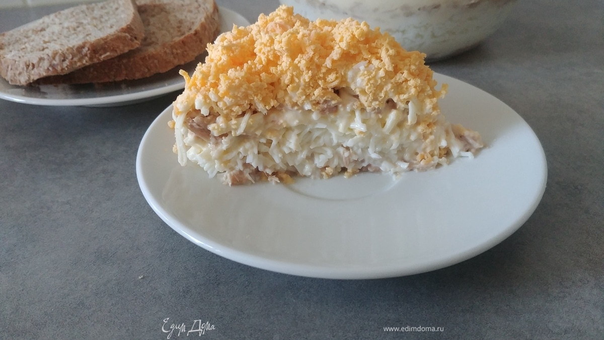 Салат «мимоза» (без картофеля)