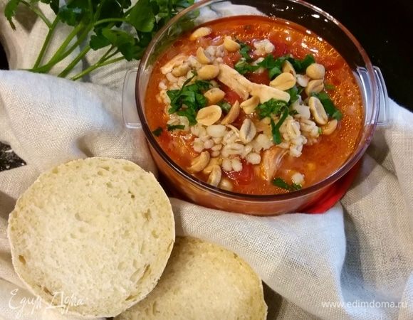 Куриный айнтопф с перловкой 