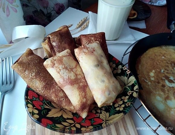 Блинчики с печеночной начинкой 