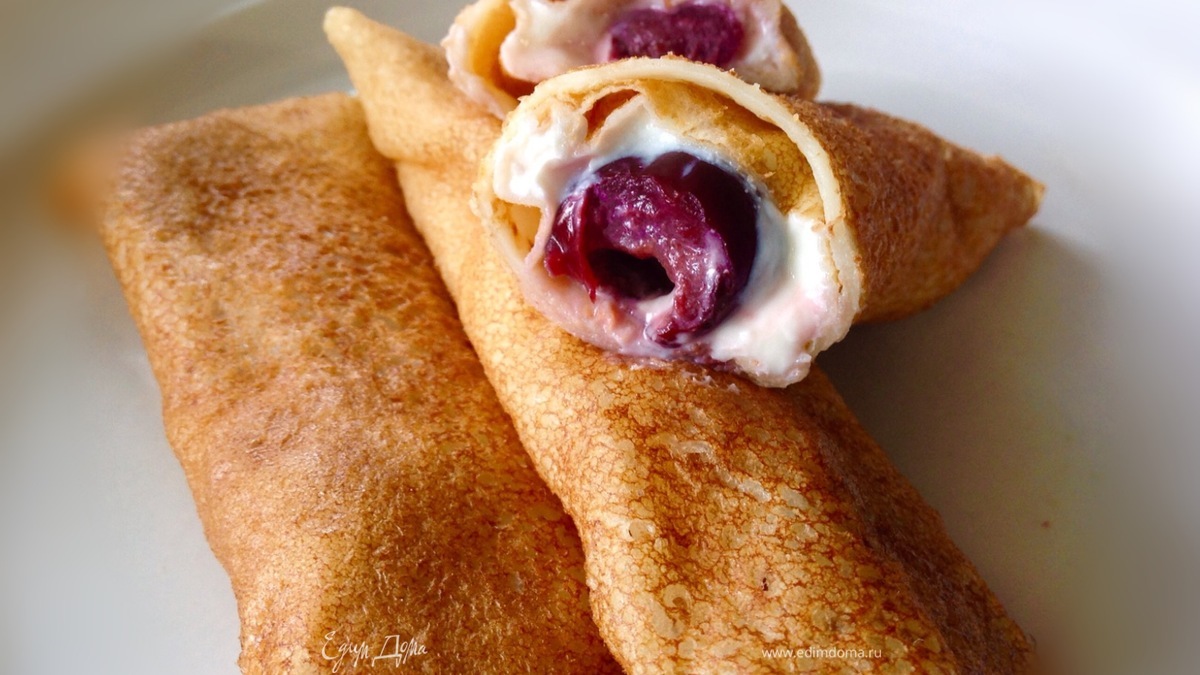 Блины на кипятке и кефире