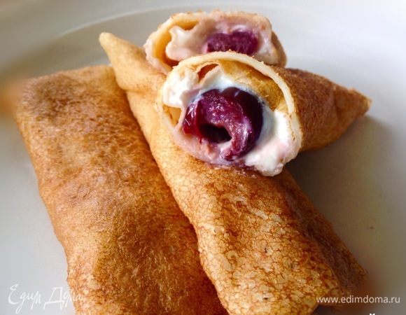 Блины на кипятке и кефире Блины на кипятке и кефире