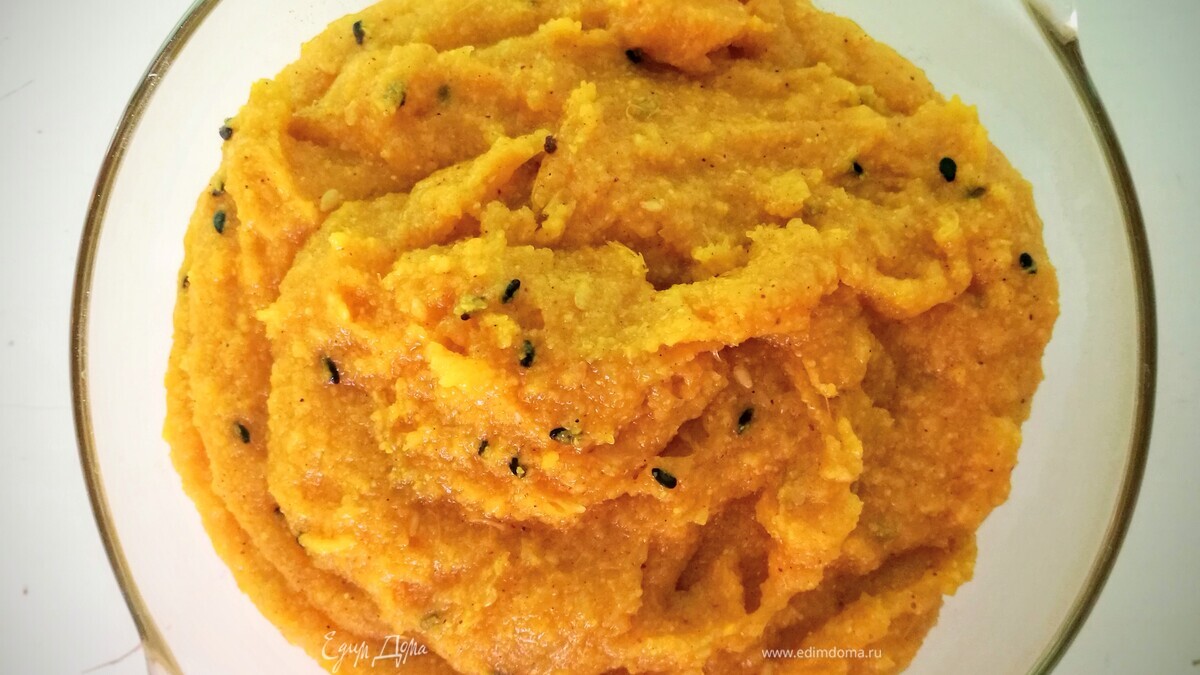 Кукурузная каша с апельсином и имбирем