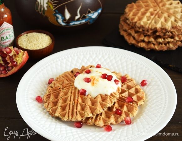 Закусочные вафли с аджикой Закусочные вафли с аджикой