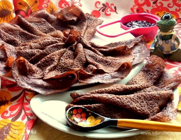 Шоколадно-овсяные блины Шоколадно-овсяные блины