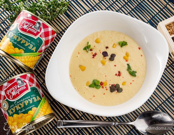 Кукурузный суп со сливками Кукурузный суп со сливками