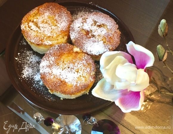 Творожно-рисовые пудинги с ананасовым суфле