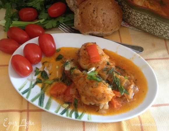Куриные ножки в томатном соусе Куриные ножки в томатном соусе