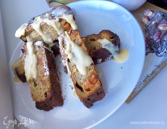 Пряный медовый пирог с персиками Пряный медовый пирог с персиками