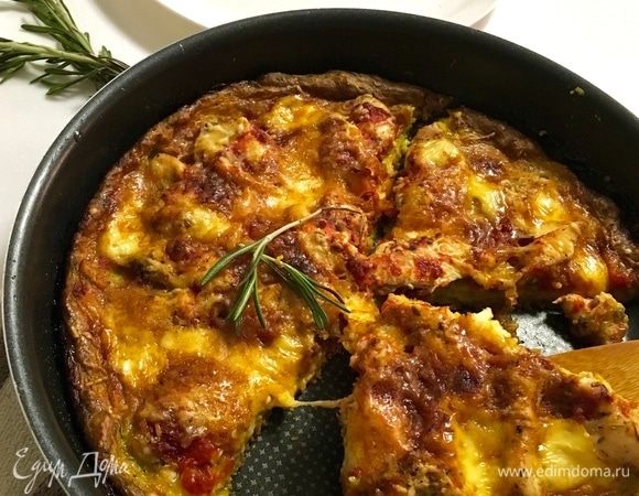 Пирог-пицца на овощном тесте Пирог-пицца на овощном тесте