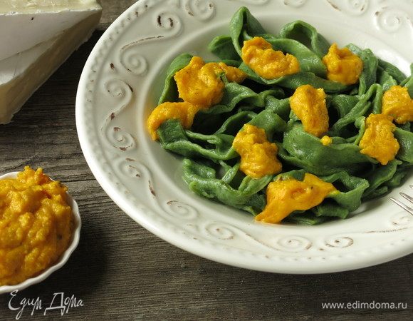 Паста с тыквенно-сырным соусом 