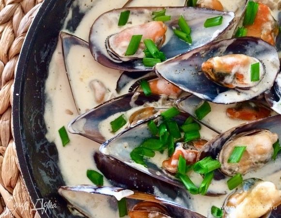 Мидии в сливочном соусе Мидии в сливочном соусе