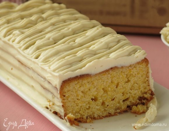 Кукурузный кекс с кремом из брынзы Кукурузный кекс с кремом из брынзы