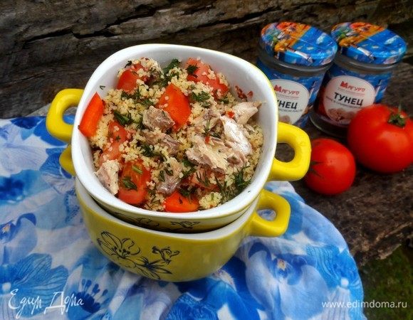 Кускус с тунцом и овощами Кускус с тунцом и овощами
