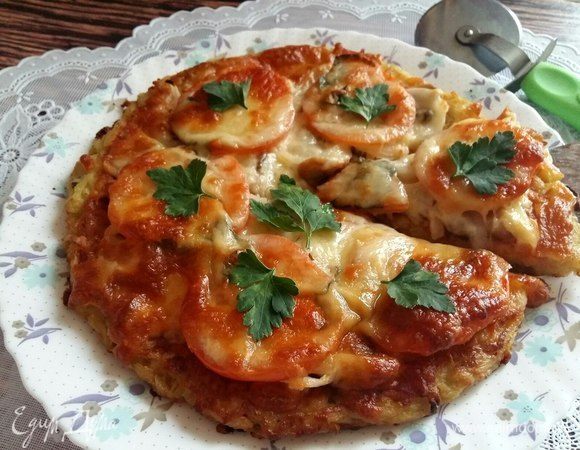 Быстрый картофельный пирог «А-ля пицца»