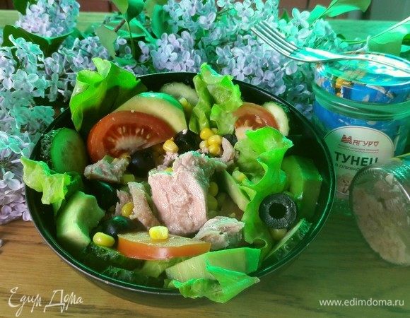 Витаминный салат с тунцом