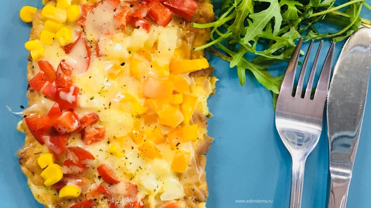 «Радужный» капустный блин