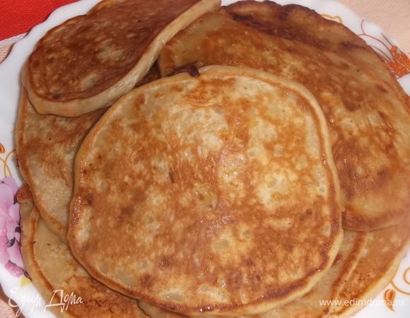 Оладьи с хурмой и бананом Оладьи с хурмой и бананом