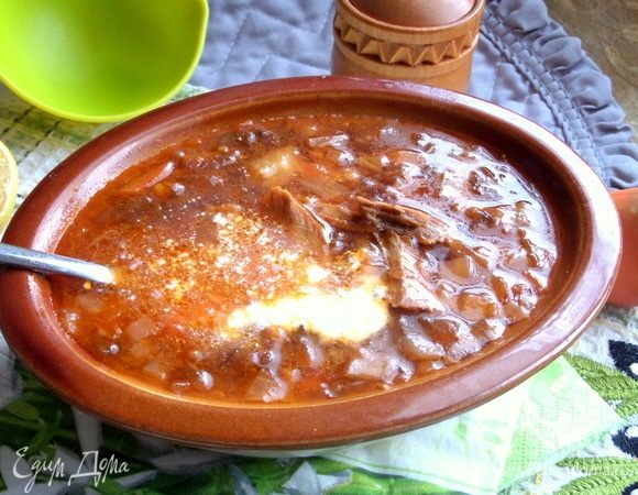 Пикантный борщ с булгуром Пикантный борщ с булгуром