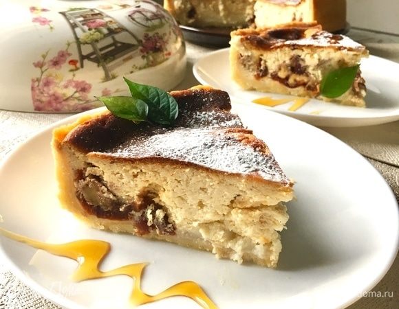 Творожник с фаршированными сливами Творожник с фаршированными сливами