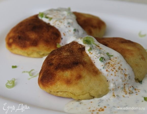 Комовики с фасолью и белыми грибами