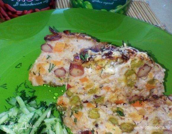 Пестрый мясной рулет Пестрый мясной рулет