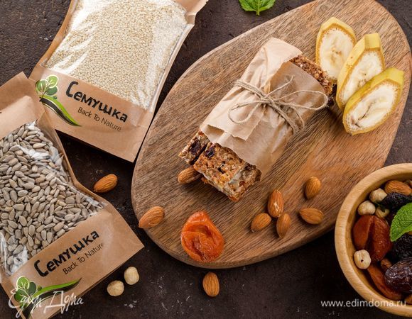 Домашние полезные батончики Домашние полезные батончики