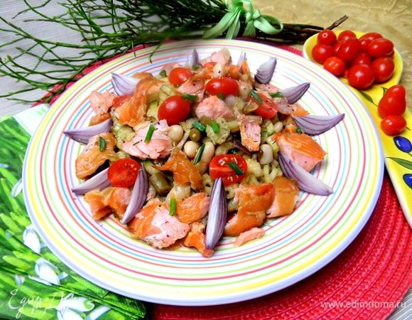 Салат «Две фасоли» к рыбе