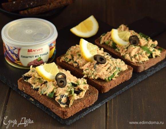 Бутерброды с паштетом из тунца Бутерброды с паштетом из тунца