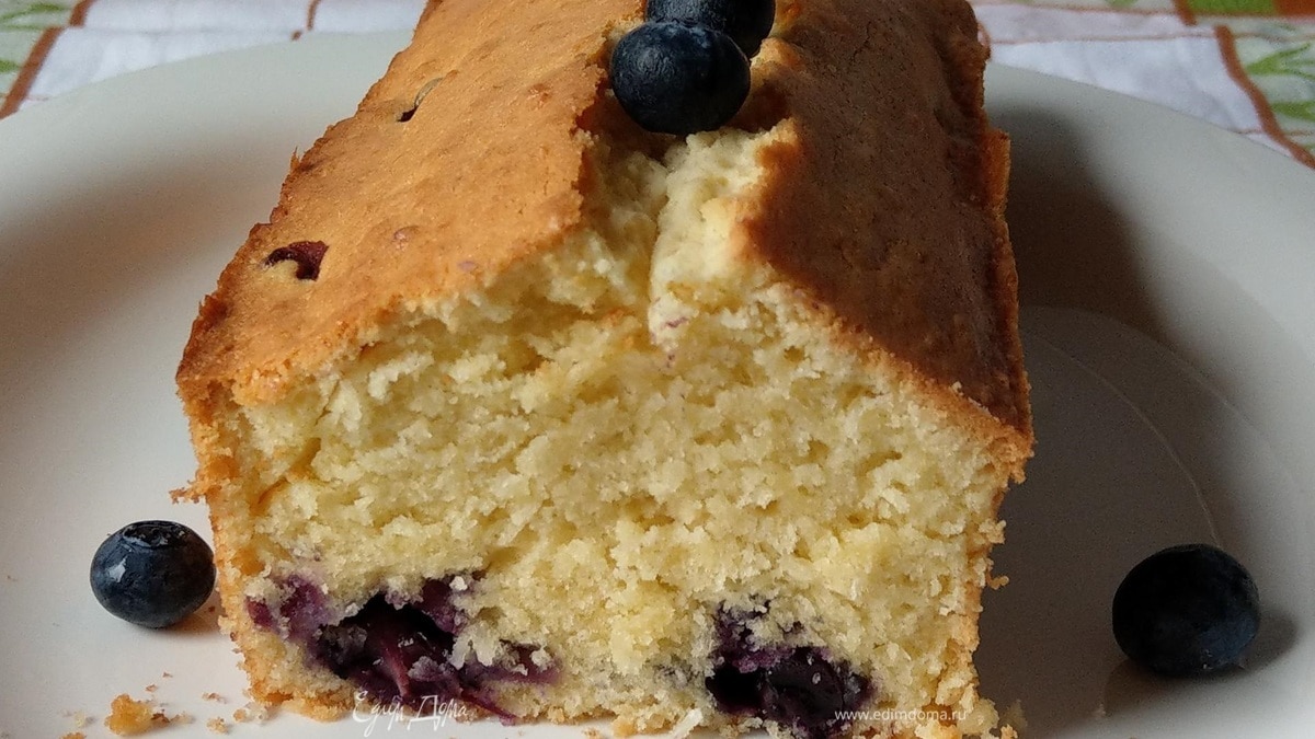 Пирог с черникой