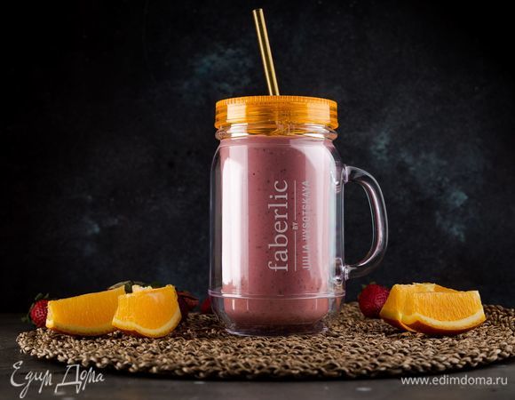 Фруктово-творожный смузи с семенами чиа Фруктово-творожный смузи с семенами чиа