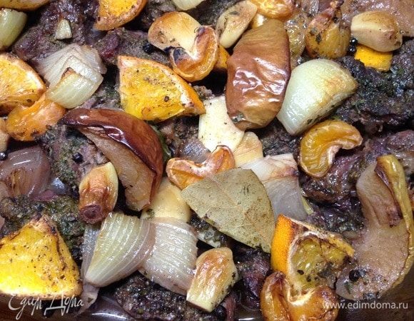 Запеченная в вине телятина «по-екатеринбургундски»