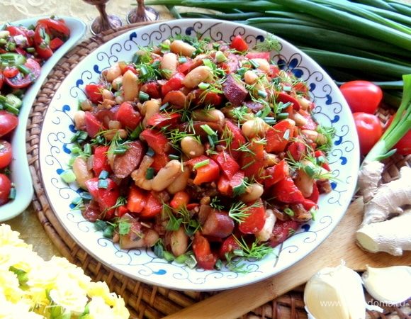 Фасоль в чесночно-имбирном соусе Фасоль в чесночно-имбирном соусе