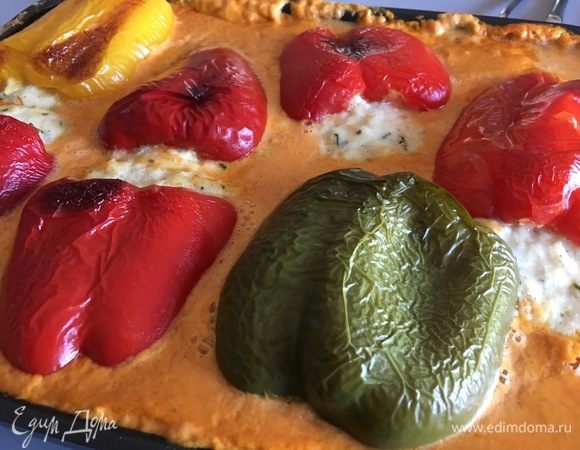 Перцы, фаршированные треской или Piemintos del piqullo de bacalao con salsa Перцы, фаршированные треской или Piemintos del piqullo de bacalao con salsa