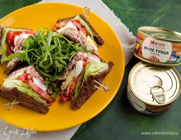 Полезные сэндвичи с тунцом Полезные сэндвичи с тунцом