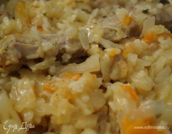 Грудинка, тушенная с овощами