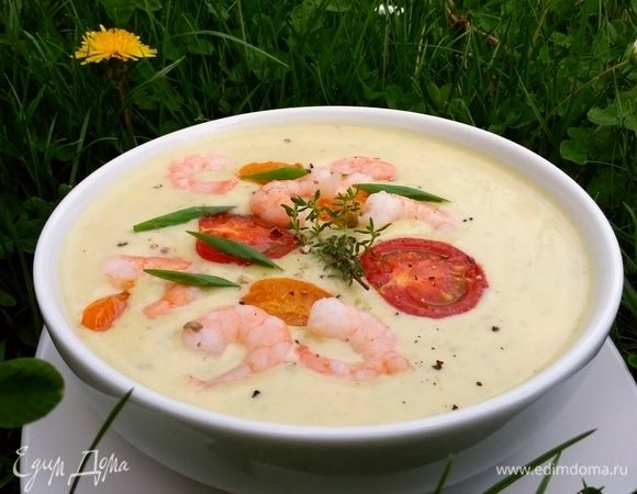 Крем-суп из цукини с фетой 