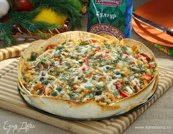 Тарт с булгуром и грибами Тарт с булгуром и грибами